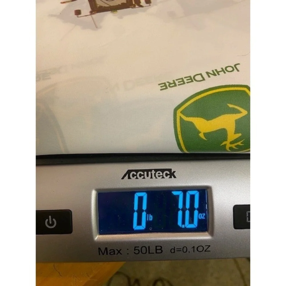 John Deere Licensed Tractor Logo 54x98 Vinyl Tablecloth Green White 2 Piece Set